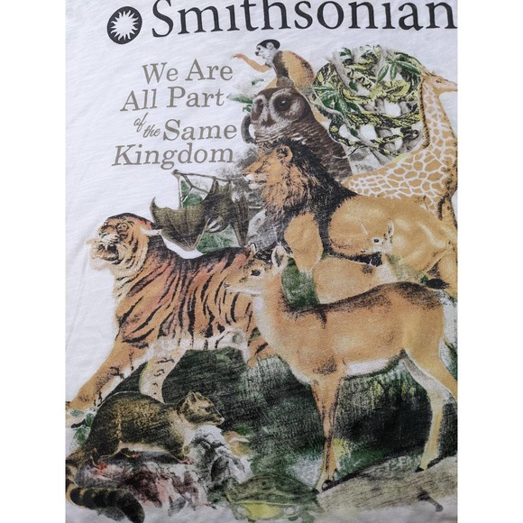 3/$20 2XL 19 Juniors Smithsonian Animal Kingdom T-Shirt Tee Top owl giraffee - Picture 2 of 3